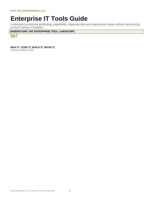 Enterprise IT Tools Guide cover page