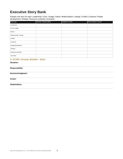 Interview Preparation Toolkit interior worksheet page