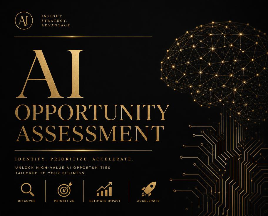 AI Business Opportunity Assessment black and gold cover