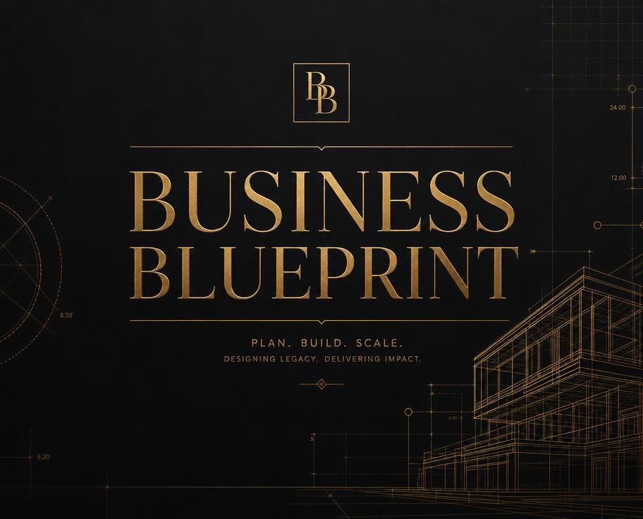 Business Blueprint black and gold cover