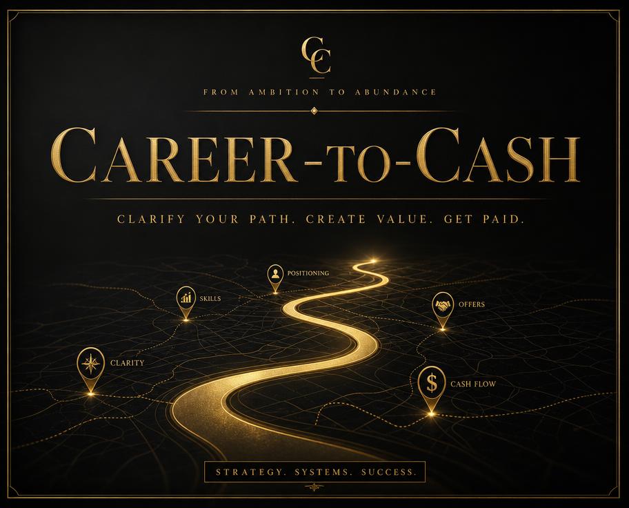 Career-to-Cash black and gold cover
